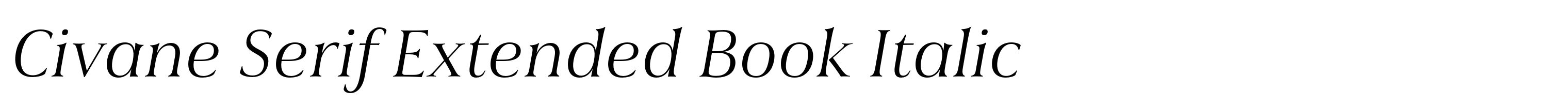 Civane Serif Extended Book Italic